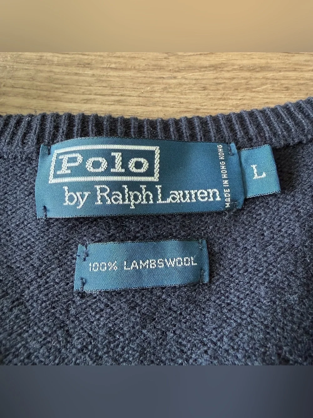 Polo Ralph Lauren Wool Navy Sweater Vest